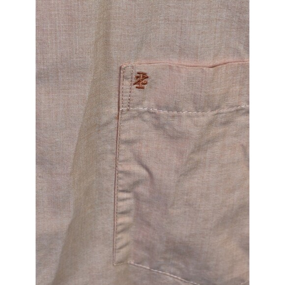 Izod Shirt Men's XL Peach Long Sleeve Button‎ Up Shirt - Picture 4 of 8